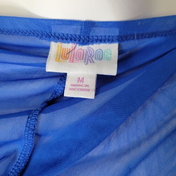 Lularoe Open Front Blue‎ Cardigan Size M - Picture 5 of 6